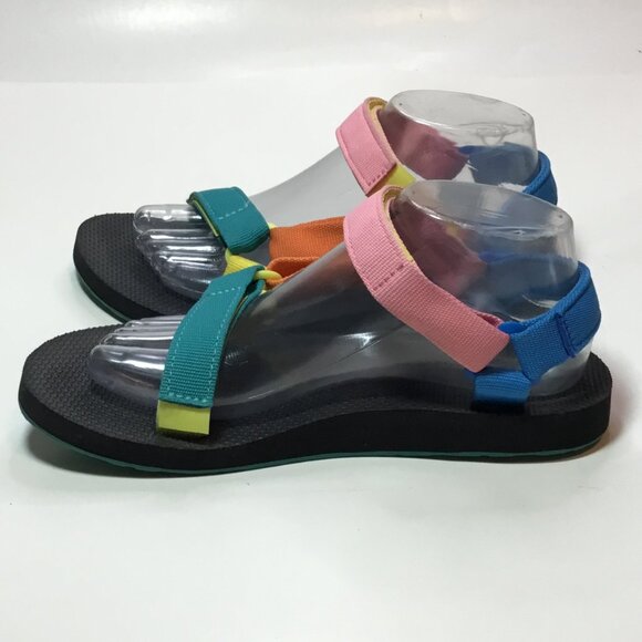 Teva Original Universal Blue Pink Teal Outdoor Sandals 1003987 Women’s Size 8 - Picture 4 of 10